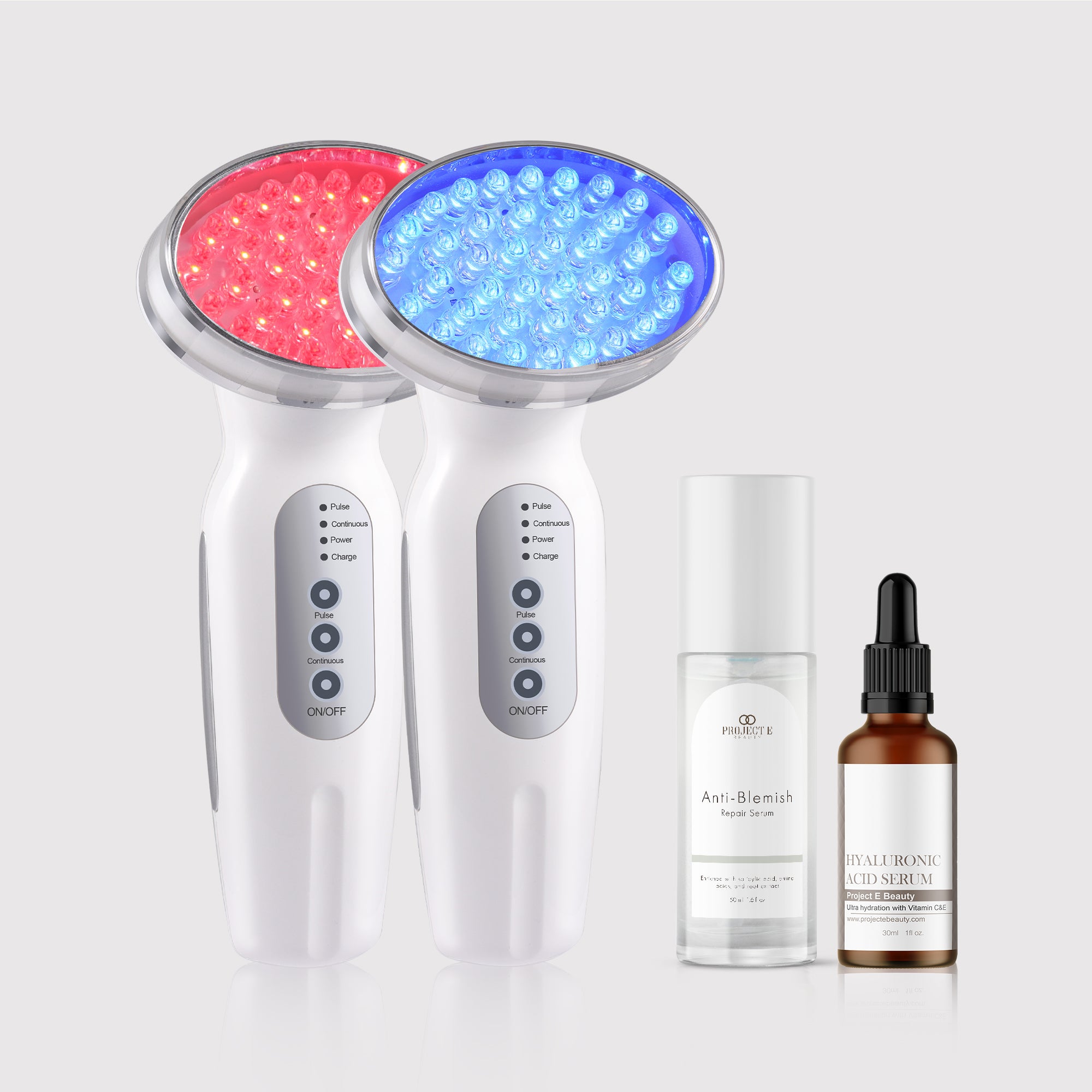 RED + BLUE LED Therapy Anti-Aging Set